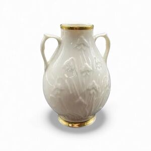 Vintage Lenox Bud Vase Ivory With Snowdrop 
Flower Pattern. USA EUC